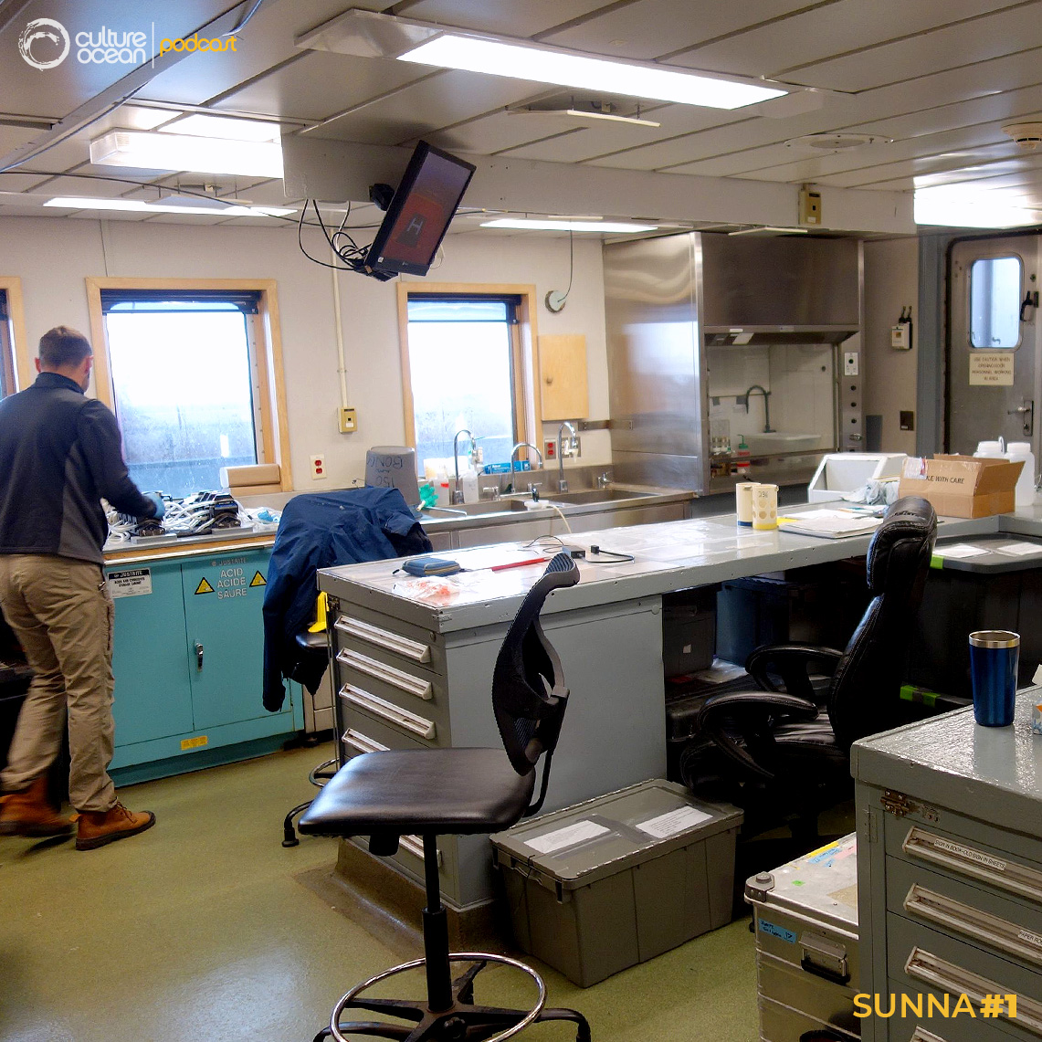 Sunna #1 - laboratoires du bateau.